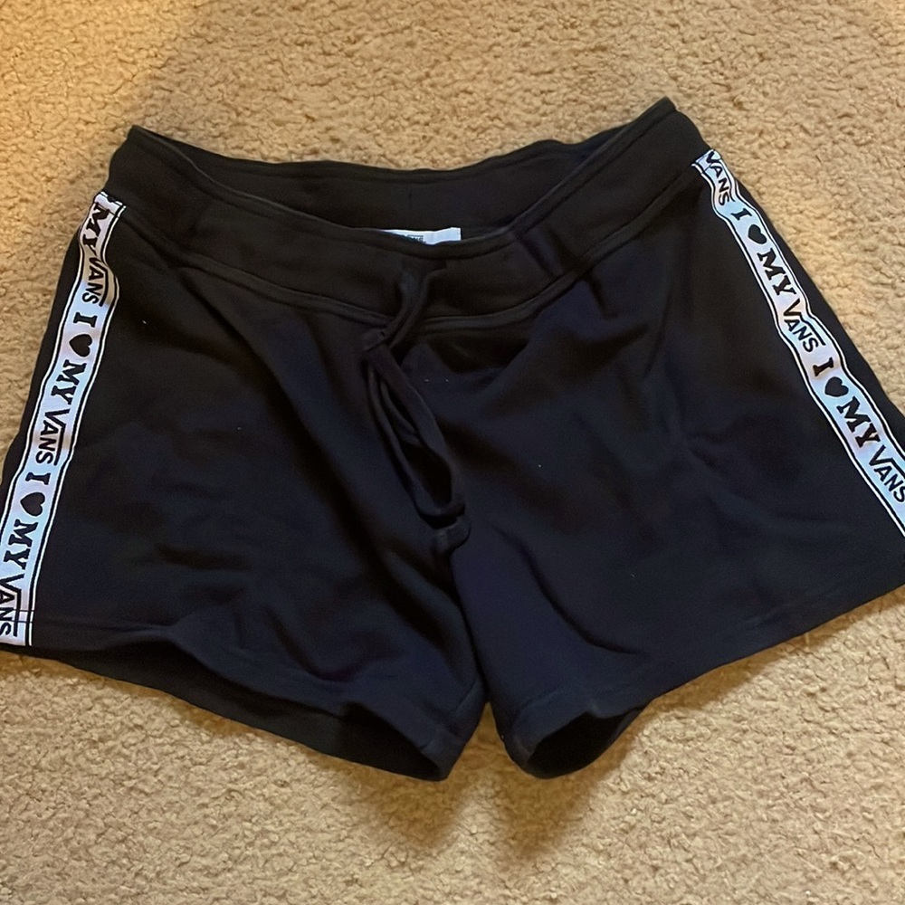 Shorts to a matching sweat set. Very comfortable and has a drawstring waist.